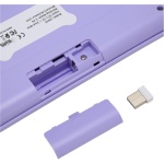 gernie Teclado y Ratón Inalámbricos, Teclado Inalámbrico para Máquina de Escribir Retro de 98 Teclas con Teclas Redondas, Conexión de 2,4 GHz Juego Combinado de Teclado y Ratón Colorido - Imagen 8