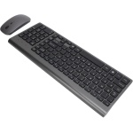 Juego Combinado de Teclado y Ratón Inalámbricos, Teclado USB, Teclado Inalámbrico Ultrafino, Combinación de Ratón para Dispositivos Móviles de Oficina, Teléfonos Inteligentes - Imagen 2