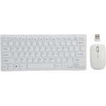 Ratón Inalámbrico, Juego de Teclado y Ratón de Alta Sensibilidad con Teclado Fil para el Hogar para la Oficina (Blanco) - Imagen 6