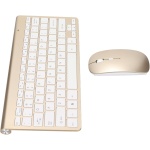 Juego de Ratón y Teclado Inalámbrico de 78 Teclas, Teclas Delgadas Grabadas, Teclados de Computadora Silenciosos, Diseño Brillante, Tecnología Inalámbrica 2.4G, Alcance de 10 M, - Imagen 3