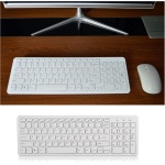 Evenden Kit de ratón y teclado inalámbrico óptico de 2,4 G, teclado inalámbrico, receptor USB, combo para PC, portátil, de oficina ultrafino - Imagen 3