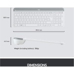 Logitech Slim Wireless Combo MK470 - Keyboard and mouse set - wireless - 2.4 GHz - QWERTY - UK - off-white - Imagen 8