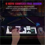 Censous de teclado y ratón inalámbricos para juegos 2.4G, teclado y ratón bicolor sin desvanecimiento - Imagen 4