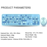 Onlywe - Teclado inalámbrico y ratón de 2,4 G con teclado numérico y ratón óptico, ergonómico, colores variados - Imagen 5