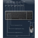 GTOULHH Combo Teclado y Ratón Inalámbrico Combo De Teclado Y Mouse Juego De Teclado Y Mouse Silenciosos For PC PC/Laptops/Ordenador(G) - Imagen 3