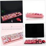 HEMOTON 1 Juego Conjunto de Teclas Punk Teclado para Juegos Teclado de Colores ratón de computadora ratón inalámbrico para portátil ratón de Teclado inalámbrico Teclado de Notebook Ligero - Imagen 4