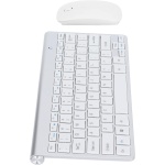 Combo De Teclado Y Ratón, Sensación Cómoda Textura Fuerte Teclado Inalámbrico Combo De Ratón Escritura Más Suave Y Receptiva para Escritorio para para(Plata) - Imagen 6