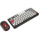 DAUZ Combo de Teclado Inalámbrico y Ratón, Juego de Teclado Inalámbrico y Ratón, Teclas Redondas, Lindo, de Alta Sensibilidad, Ergonómico para PC (Black) - Imagen 4
