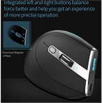 Docooler Ratón Inalámbrico, F-36 Ratón Óptico Inalámbrico Vertical 2.4G Blue-Tooth Mouse luz a Todo Color 8 Teclas de programación Cinco dpi Mouse de Juego Incorporado 730mah batería de Litio Blanco - Imagen 4