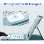 GUPENAA Rose, Funda con Teclado para iPad Air 6ª generación 11 Pulgadas (M2) 2024 con Trackpad, Contiene Ñ, Portalápices Integrado, Teclado Bluetooth Inalámbrico Magnético Desmontable con Ratón - Imagen 2