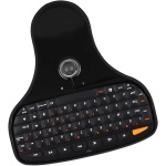 ASHATA Mini Teclado Inalámbrico de 2,4 GHz con Ratón Trackball, Rueda de Desplazamiento, Teclado Multimedia USB, Control Remoto Inalámbrico QWERTY para Windows, Smart TV, PC y Portátil - Imagen 3