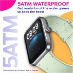 OCTANDRA Go VeryFit - Reloj inteligente con frecuencia cardíaca, saturación de oxígeno en sangre, monitor de sueño, contador de pasos de 1.69 pulgadas, podómetro, 5 ATM, ejercicio, actividad, - Imagen 4