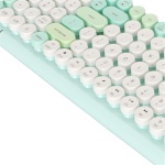 Ratón con Teclado Inalámbrico, Lindo Teclado con Teclas Redondas, Combinación de Ratón, Teclado de Máquina de Escribir Colorido de Tamaño Completo, Ratón óptico para Ordenador - Imagen 9
