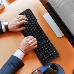 KOMBIUDA Ratón De Teclado Inalámbrico Inalámbricos Combinación Combo y Teclado USB Teclado Inalambrico Sencillo Accesorios De Oficina Teclado con Familiar Abdominales Ordenador Portátil - Imagen 4