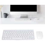 Combo De Teclado Y Ratón, Sensación Cómoda Textura Fuerte Teclado Inalámbrico Combo De Ratón Escritura Más Suave Y Receptiva para Escritorio para para(Plata) - Imagen 3
