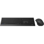 Rapoo | Teclado y ratón inalámbrico con QWERTY portugués (Combo Teclado y ratón con tecnología multimodo Bluetooth y 2.4GHZ, ratón óptico con 1.600 dpi, Teclado Ultrafino) Negro - Imagen 6