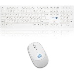 Simpletek - Kit de ratón y teclado inalámbrico 2.4 G con diseño RO rumano | Teclado rumano QWERTZ con teclado numérico ratón ergonómico 3 teclas receptor USB - Imagen 4
