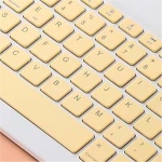 Teclado inalámbrico Ratón de alta sensibilidad inalámbrico 3 engranajes DPI 3.0 Interfaz Teléfono móvil Tableta Teclado Portátil Ratón Compatible Equipo de computadora Accesorios, B, ABS - Imagen 2