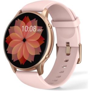 Reloj Inteligente Mujer, IP68 Impermeable Smartwatch Mujer, 1,3" Pantalla Táctil Reloj Deportivo Mujer, con Oxímetro, DIY Esfera Reloj, Monitor Sueño, Podómetro, Pulsómetro para Android iOS