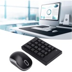 Juego de Mouse con Teclado Numérico Inalámbrico, 22 Teclas, Teclado Numérico Inalámbrico, 3 Botones, Ratones de Computadora Duraderos Y Sensibles, Teclado Numérico de Contabilidad Financiera para la o - Imagen 3
