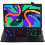 GUPENAA Funda con Teclado para Lenovo Tab M10 TB-X605F/X505F-2019, Contiene Ñ, 7 Colores Retroiluminados, Teclado Bluetooth Inalámbrico Magnético Desmontable con Ratón - Imagen 3