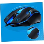 GAXIRE Colocar Ratón USB De La Computadora Teclado Mecanico Inalambrico Led De Color Cable USB Teclado USB y Teclado De Computadora con Cable Ratón y Teclado Brillar - Imagen 3