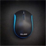Elbe PTR-101 - Pack Teclado y ratón inalámbricos, emparejamiento automático, Receptor Nano USB, ratón óptico 3D, Receptor se Guarda en Parte Inferior ratón, Azul-Negro - Imagen 6
