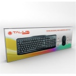 Talius KB-6001 Combo Teclado y Ratón Inalámbrico para Windows, 2,4GHz Inalámbrico, Ratón Compacto, disposicion QWERTY español-Negro - Imagen 4