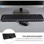 Gatuida Teclado Inalámbrico Ratón Accesorios De Oficina Teclado USB E Inalámbricos Teclado Inalámbrico Simple Teclados De Ordenador Ratón USB Teclado con Ratón Conjunto De 2 Piezas Abs - Imagen 2