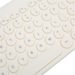 Annadue Combo de Ratón Y Teclado Inalámbrico, Juego de Teclado Y Ratón Inalámbrico 2,4G, Juego de Ratón Y Teclado Mini Office, Ergonómico, Teclado de 78 Teclas, Ratón de 4 Botones (White) - Imagen 3