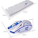 Tastiera El Raton Combos De Teclado Y Mouse De Computadora Teclado Inalambrico Teclado Bluetooth para Windows/Mac Negro Blanco,Negro - Imagen 5