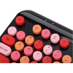 Mrisata Teclado USB Ratón Teclado Ratón Combo Teclado Inalámbrico para Juegos Ratón Teclado para PC Ratón Teclado USB Ratón 2.4ghz Inalámbrico Ergonómico Retro 75 Teclas Teclado para - Imagen 5