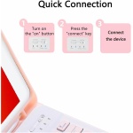 CLALOC Funda con Teclado para Samsung Galaxy Tab S6 Lite 10.4" 2024/2022/2020, Cubierta De Teclado QWERTY Inalámbrico Bluetooth Desmontable Magnético con Soporte para Bolígrafo Y Ratón,Púrpura - Imagen 5
