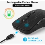 Trailrest Ratón Y Teclado Inalámbrico Retroiluminado para PC Modo Gaming Laptop Ratón inalámbrico 2.4G 1600DPI Ratón Ratón Cable (Multicolor, One Size) - Imagen 3