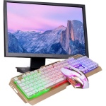 Gadpiparty Teclado Inalámbrico para Juegos Teclado USB Hover Teclado Teclado Mecánico USB Teclado Retroiluminado Bien Teclado LED Teclados De Juego Mecánica Teclado para Juegos Ratón - Imagen 8