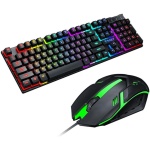 UKCOCO 3 Juegos De Teclado Y Ratón con Cable USB Teclado con Cable Y Ratón Teclado Y Teclado LED Teclados para Portátiles Profesionales con Cable Teclado Inalámbrico LED Parte - Imagen 4