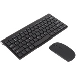 DAUZ Kit de Ratón de Teclado Inalámbrico, Ahorro de Energía, Hermoso Indicador LED Resistente Al Agua, Combinación de Ratón Inalámbrico, Botón Silencioso para Oficina (Negro) - Imagen 2