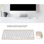 Hosie Teclado y Ratón Combinación de Teclado y Ratón Inalámbricos Indicadores de Batería Baja Durabilidad para Windows para Macbook para Escritorio - Imagen 7