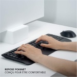 perixx PERIDUO-714, Azerty - Juego de teclado y ratón inalámbrico, color negro - Imagen 5