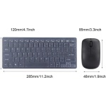 MDWZH Teclado y Raton Juego De Teclado Y Ratón Inalámbricos, Combinación De Teclado Y Ratón, Juego De Oficina Plug and Play Combo de Teclado y Ratón(White) - Imagen 2