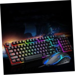 UKCOCO 3 Juegos De Teclado Y Ratón con Cable USB Teclado con Cable Y Ratón Teclado Y Teclado LED Teclados para Portátiles Profesionales con Cable Teclado Inalámbrico LED Parte - Imagen 3