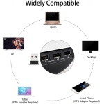 Dpofirs Combinación de Teclado y Ratón, Combinación de Teclado Inalámbrico con Interruptor de Tijera con Receptor USB Inalámbrico de 2,4G, Juego de Ratón para Portátil Win 7 8 XP OS X - Imagen 5