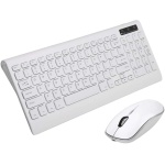 Backbayia - Teclado digital inalámbrico y ratón para iMac iPad, tablet, teléfono Android (2,4 g), color blanco - Imagen 5