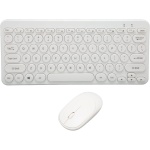 HEEPDD Combo Retro del Ratón del Teclado, Combo Inalámbrico del Ratón del Teclado de la Impresión de la Pantalla UV 2.4G para el Negocio (Blanco) - Imagen 7