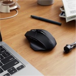 INPHIC - Ratón inalámbrico ergonómico Recargable de 2,4 G, con nanorreceptor USB para Ordenador portátil, de sobremesa, MacBook, 6 Teclas, Negro - Imagen 7