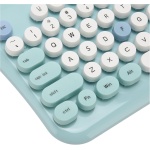 Teclado y Ratón Inalámbricos Teclado y Ratón Coloridos Sensibles Conexión Plug and Play 2,4G para 98 7 8 10 11 2000 (Blue) - Imagen 7