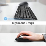 Siig JK-WR0T12-S1 Teclado inalámbrico de 102 Teclas de tamaño estándar con ratón óptico inalámbrico de 3 Botones - Imagen 5