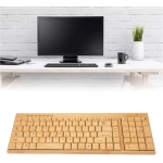 GTOULHH Combo Teclado y Ratón Inalámbrico Conjunto De Ratón Y Teclado, Combinación De Teclado, Ratón, Equipo Informático, Madera De Bambú PC/Laptops/Ordenador - Imagen 7