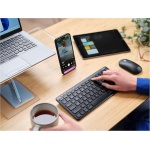 Trust Lyra Pack Teclado y Ratón Inalámbrico Bluetooth, QWERTY Español, 84% Plástico Reciclado, Combo Recargable Compacto para Windows, Mac, PC, Portátil, Tablet, iPad, Android, iOS, Negro - Imagen 10