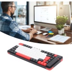 Combo de Teclado y Mouse Inalámbricos, Juego de Mouse con Teclado Bluetooth, Teclado Compacto de 84 Teclas, Mouse óptico, Receptor USB, QWERTY, Suspensión Automática, para PC - Imagen 5